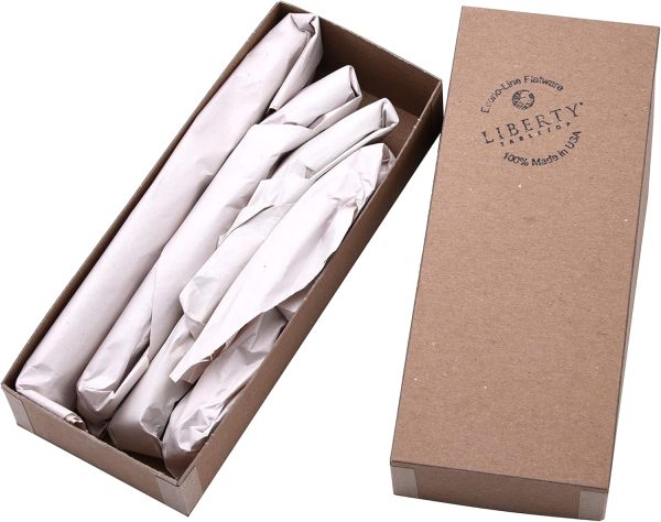 Liberty Tabletop Econo-Line 24 Piece Silverware Set Service for 6 Made in USA - Plain - Shiny - Mirror - Fork - Knife - Spoon - Image 5