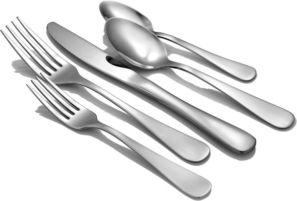 Liberty Tabletop Satin Annapolis 20 Piece Flatware Set service for 4 stainless steel 18/10 Made in USA - Image 5