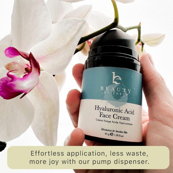 Hyaluronic Acid Moisturizer for Face - USA Made with Organic & Natural Ingredients, Hydrating Anti Aging Face Moisturizer for Dry Skin with Glycerin & Vitamin E, Unscented Anti Wrinkle Cream - Image 6