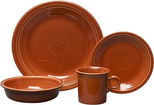 Fiesta 4-Piece Dinnerware Place Setting, Turquoise - Image 6