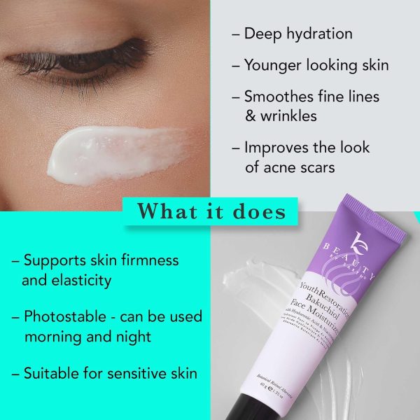 Anti Aging Face Moisturizer for Women - Made with Natural & Organic Ingredients Bakuchiol, Retinol Alternative, Hydrating Face Moisturizer Wrinkle Cream for Face, Anti Wrinkle Face Cream for Women - Image 2