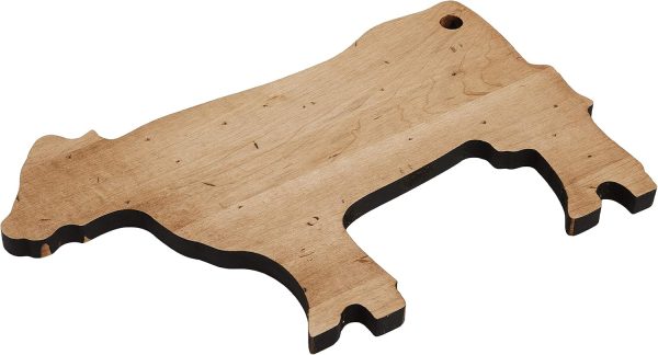 J.K. Adams 14-Inch-by-9-Inch Maple Wood Cutting Board, Pig-Shaped - Image 2