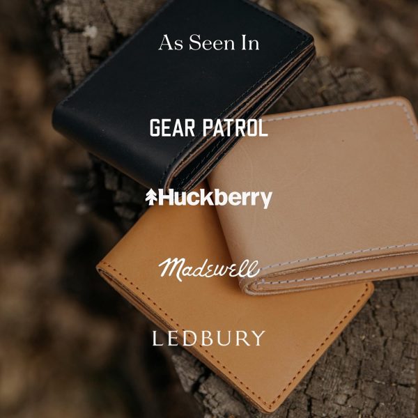 TANNER GOODS Mens Wallet. Mens Leather Wallets. Utility Bifold 4 Card Pocket Wallet, Billfold Slot Cardholder. Made in USA, Cognac Brown - Image 4