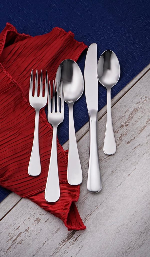 Liberty Tabletop Patriot 20 Piece Silverware Set Service for 4 Silverware Made in USA - Image 3