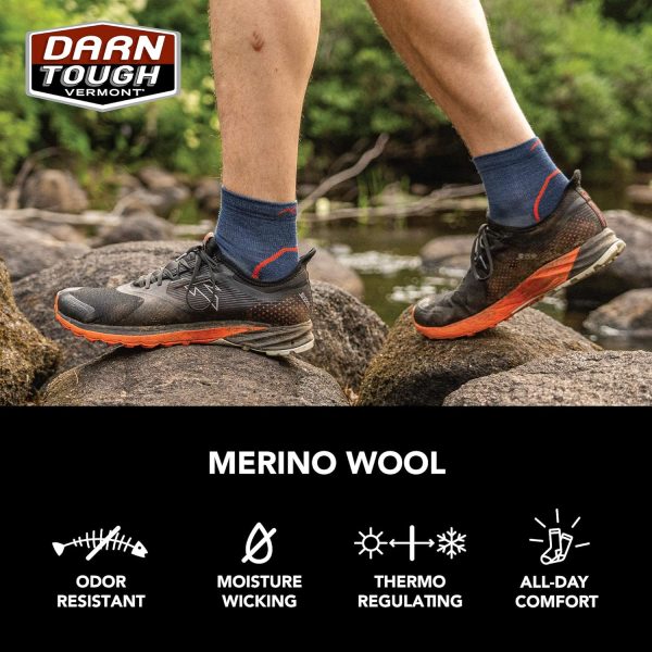 Darn Tough (Style 1959) Men\'s Hiker Quarter Midweight with Cushion Hiking Sock - Image 5