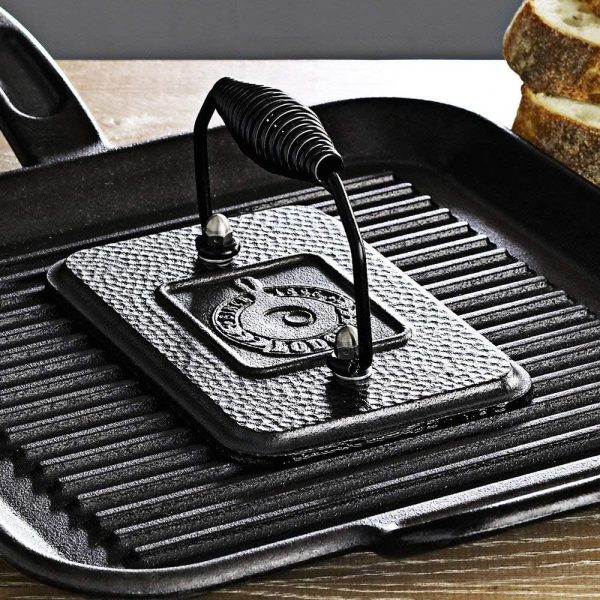 Lodge 15.2 Ounce Cast Iron Melting Pot + Silicone Basting Brush - Unparalleled Heat Retention - Heat Resistant Basting Brush up to 450° - Black and Yellow - Image 6