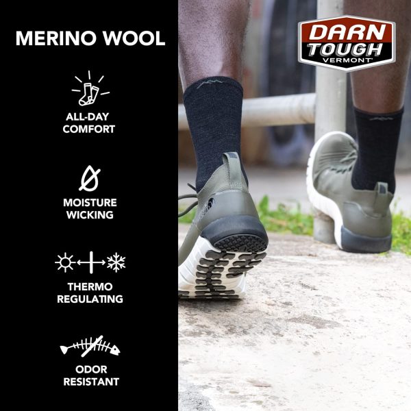 Darn Tough Vermont mens Men Element Micro Crew Lightweight With Cushion - Image 4