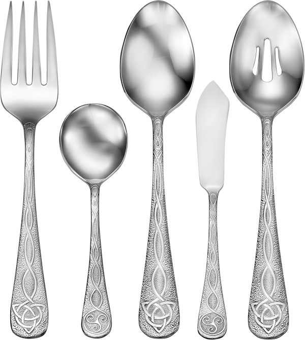 Liberty Tabletop Celtic 45pc Flatware Set Service for 8 Silverware MADE IN USA - Image 2