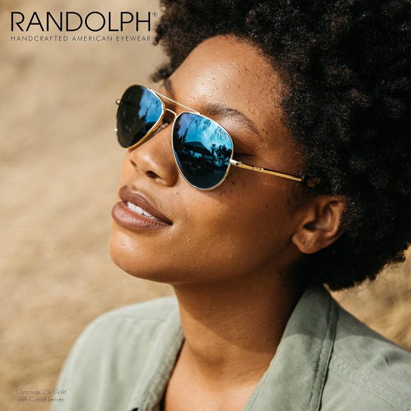Randolph USA | Concorde Classic Aviator Sunglasses for Men or Women 100% UV - Image 5