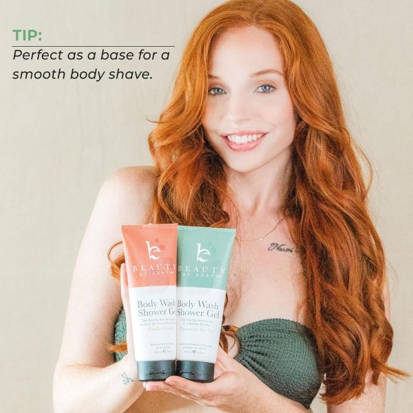Beauty by Earth Peppermint Tea Tree Oil Shower Gel Body Wash - Made in USA with Organic & Natural Ingredients, Mens Body Soap Liquid, Moisturizing Cleansing Gel for Men & Women, Non Toxic Body Wash - Image 6
