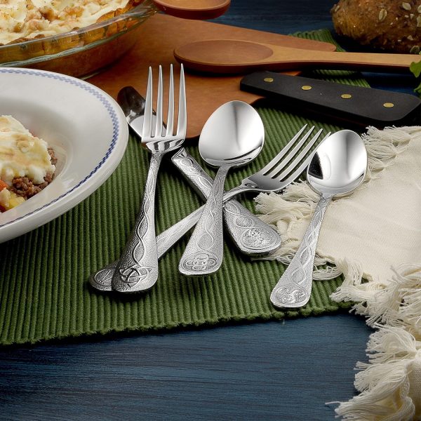 Liberty Tabletop Celtic 45pc Flatware Set Service for 8 Silverware MADE IN USA - Image 5