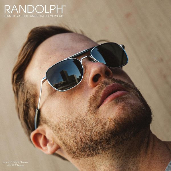 Randolph USA | Navigator Aviator II Authentic Sunglasses for Men Polarized 100% UV - Image 4