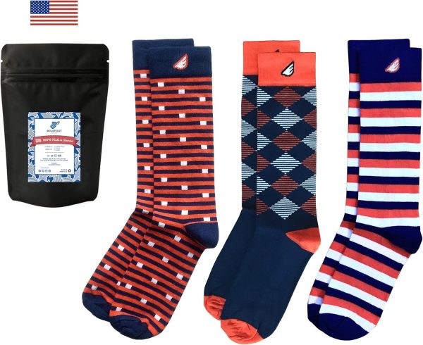 Mens Dress Socks Fun Happy Gift Crazy Awesome 3-Pack Made in America - Image 6
