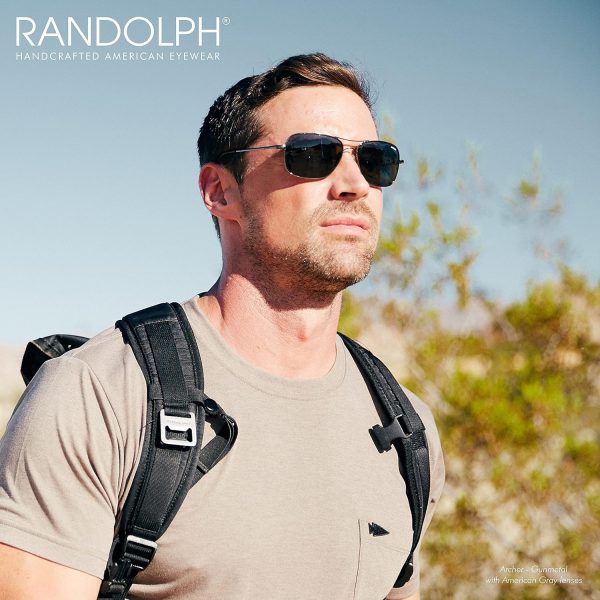 Randolph USA | Archer Aviator Classic Sunglasses for Men 100% UV - Image 4