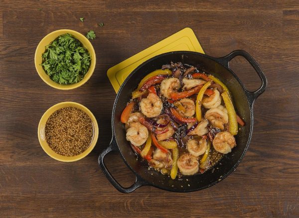 Lodge 12 Inch Pre-Seasoned Cast Iron Skillet - Dual Assist Handles - Use in the Oven, on the Stove, on the Grill, or Over a Campfire - Black - Image 4