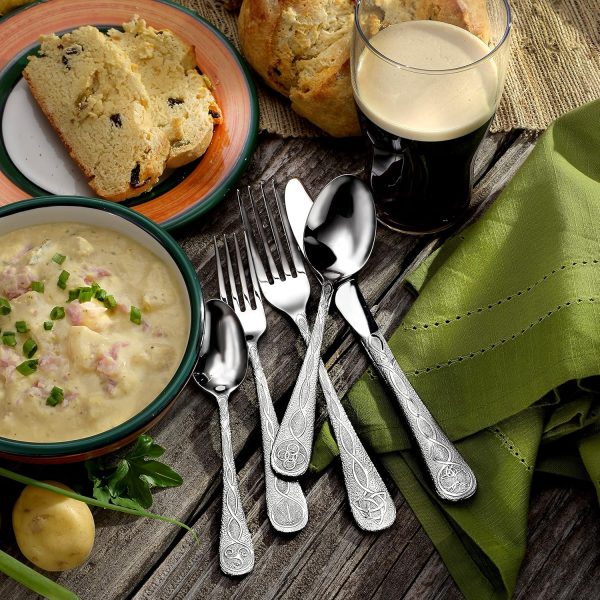 Liberty Tabletop Celtic 45pc Flatware Set Service for 8 Silverware MADE IN USA - Image 3