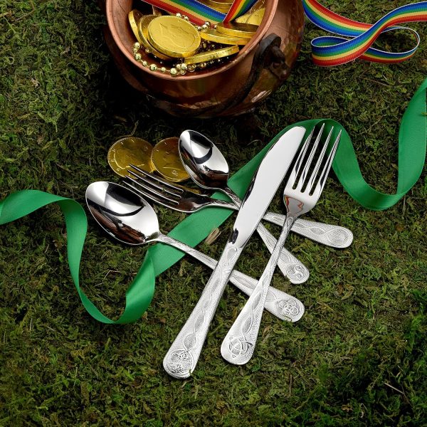 Liberty Tabletop Celtic 45pc Flatware Set Service for 8 Silverware MADE IN USA - Image 4