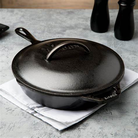 Lodge Cast Iron Skillet with Lid Made in the USA