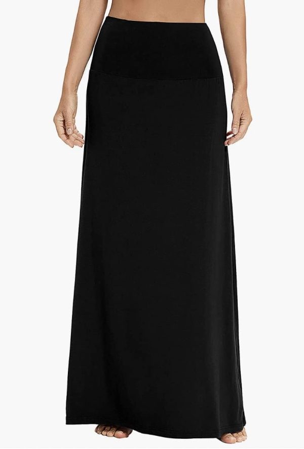 Sweet Hearts Maxi Skirt for Women- Comfy Foldover High Waist Long Flare A-Line Skirt Maxi Dress XS-3X Made in USA - Image 3