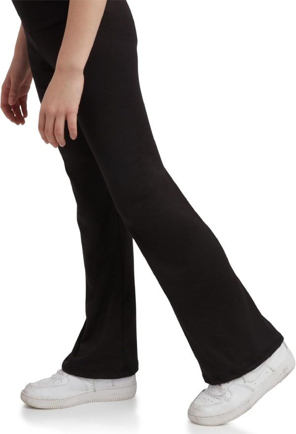Sweet Hearts Girls Leggings - Athletic Yoga Pants High Waisted Flare Leggings for Girls - Made in USA (Sizes: 5-18) - Image 5