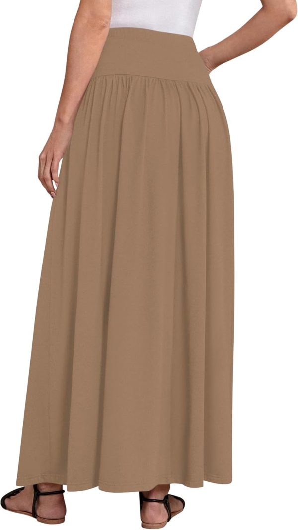 Sweet Hearts Maxi Skirts for Women with Pockets- Elastic Waist Casual Long Skirts XS-XL Made in USA - Image 3
