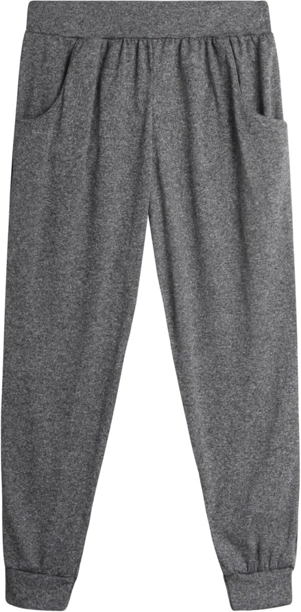 Sweet Hearts Girls Sweatpants - 3 Pack Girls\' Activewear High Waisted Jogger Pants with Pockets: Made in USA (Sizes: 5-18) - Image 6