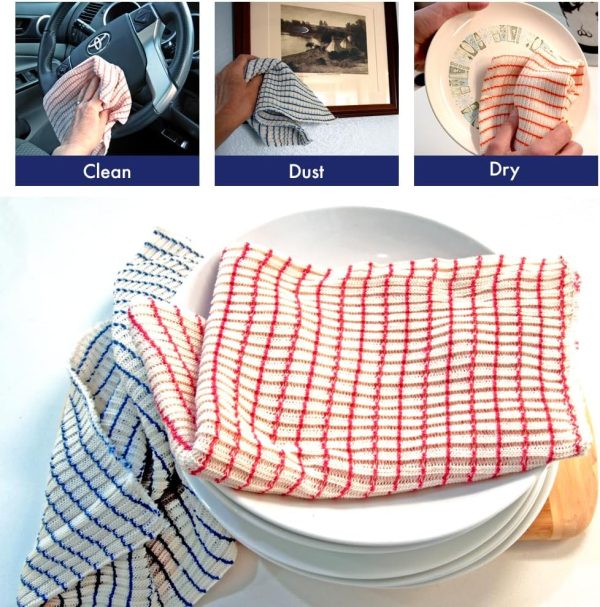 Experience The Best in Dish Cloths - Soft, Absorbent, Durable (6 Pack) - Made in America - Sold by Vets - 6 Pack - Image 4