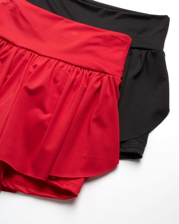Sweet Hearts Girls Active Skort - 2 Pack Flowy Butterfly Shorts with Spandex Lining - Athletic Skirt for Girls, Made in USA - Image 5