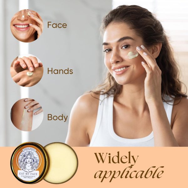 Eat My Face Tallow Quick Absorb Moisturizer – 4.0 fl Oz, Non-Greasy Grass Fed Pure Beef Tallow Vanilla Cream for Face, Neck & Body - Natural Vanilla Scent Moisturizer for All Skin Types, Made in USA - Image 6