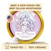 Eat My Face Grass Fed Tallow Cream for Babies & Moms, Organic Beef Tallow for Skin Helps with Diaper Rash, Cradle Cap, Stretch Marks & Eczema, 4.0 oz