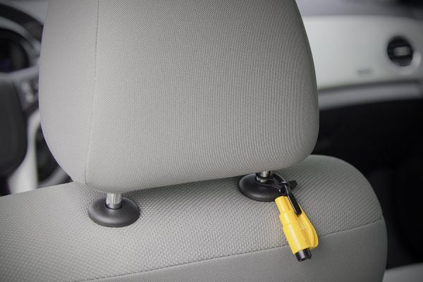 resqme Accessory Pack The Original Emergency Keychain Car Escape Tool, 2-in-1 Seatbelt Cutter and Window Breaker, Made in USA With Visor Clip, Lanyard, Keyring and Cable Tie - Image 2