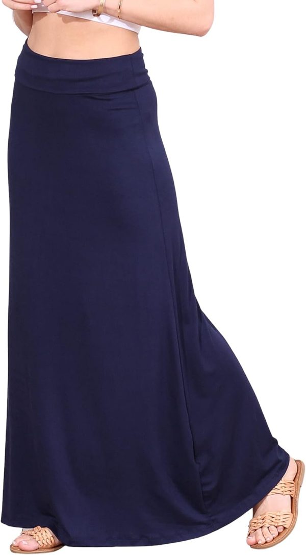 Popana Womens Long Maxi Skirt - Made in USA Long Skirts for Women Trendy - Casual Convertible Sundress Plus Size Maxi Skirt