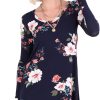Popana Made in USA Womens Long Sleeve Tunic Tops to Wear with Leggings - Long Tunic Shirts for Women Loose Fit Dressy Casual