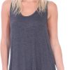 Popana Womens Casual Sleeveless Summer Tunic Tank Top for Leggings Made in USA