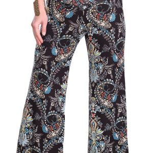 Popana Palazzo Pants for Women Casual Summer Wide Leg Beach Pants Plus Size Made in USA
